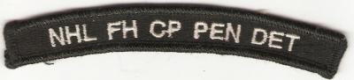 Navy NHL FH CP PEN DET Rocker Tab