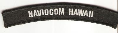 USN NAVIOCOM Hawaii Navy Rocker