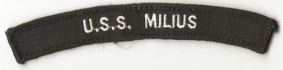 USN USS Milius Navy Rocker