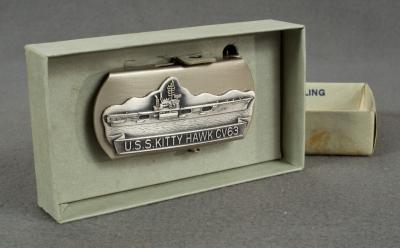 Belt Buckle USS Kitty Hawk CV63