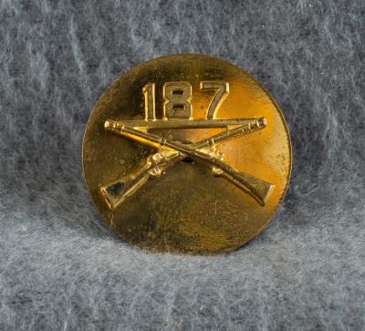 US Army Enlisted 187th Infantry Collar Disc