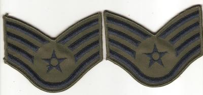 USAF Air Force Staff Sergeant Rank Patch