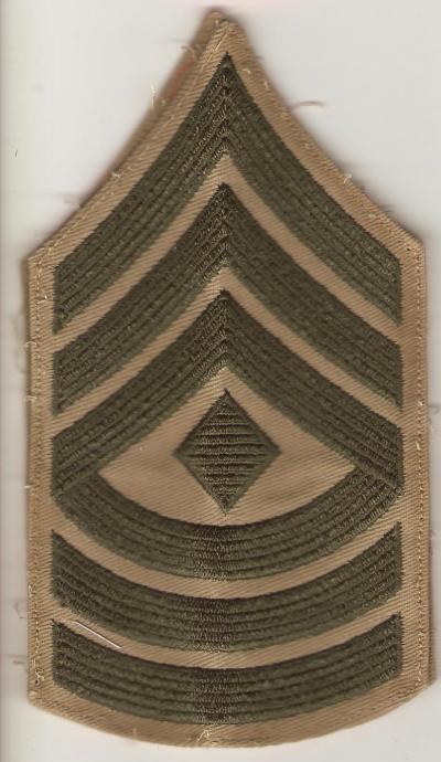 USMC Marine First Sergeant Rank Pair