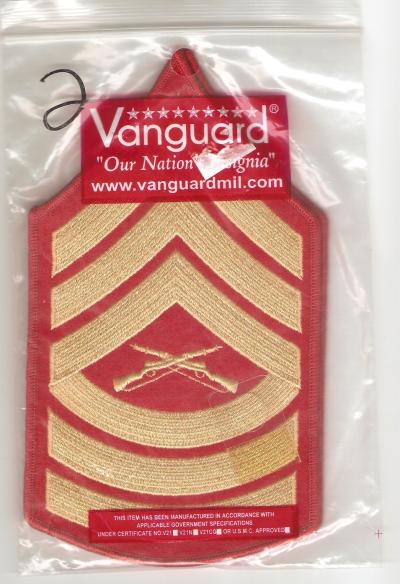 USMC Marine Master Sergeant Male Rank New