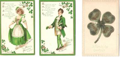 Postcard Irish Themed 3 Different 