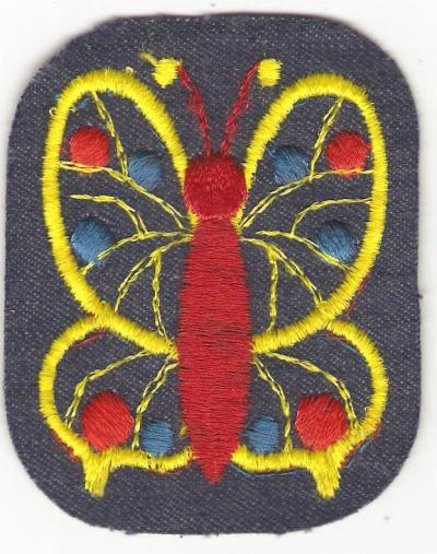 Peace Butterfly 1970s Denim Jacket Patch