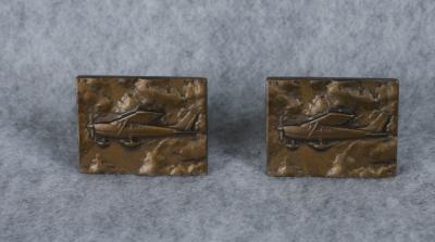 Cessna Aircraft Bronze Cuff Links