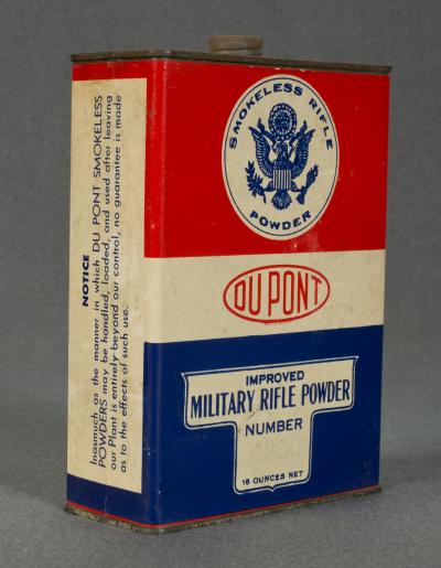 DU PONT Improved Military Rifle Powder Tin