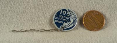 Chicago Worlds Fair 1934 Fob Tag