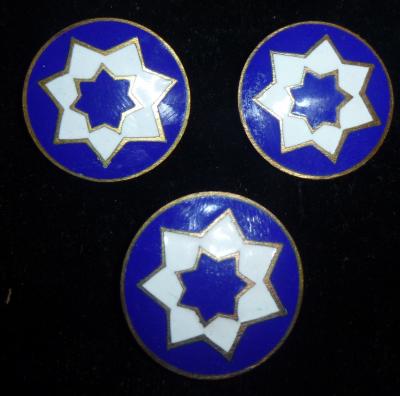 Unit Crest 7th Service Command Set of 3