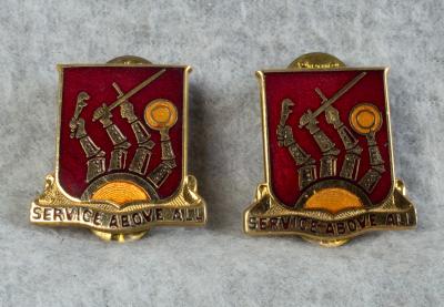 DUI DI Crest 601st Ordnance Battalion Pair