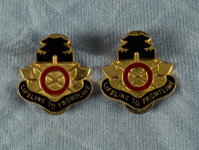 DUI DI Crest 70th Transportation Battalion Pair