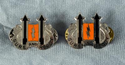 DUI DI Crest 11th Signal Battalion Pair