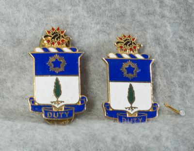 DUI DI Crest 21st Infantry Regiment Pair