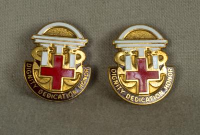 DUI DI Crest Dwight D. Eisenhower Medical Cen Pair