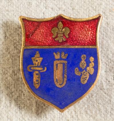 DUI DI Crest 125th Field Artillery Bn Pin Back 