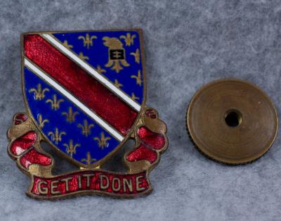 WWII Crest 110th Engineer Regiment DUI DI 