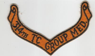 Patch USAF 314th Troop Carrier Group Med Scroll