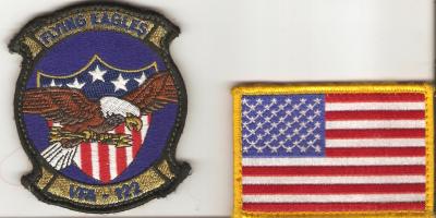 Patch VFA-122 Flying Eagles & Flag