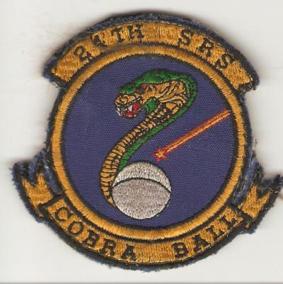 USAF 24th SRS Cobra Ball Flight Patch