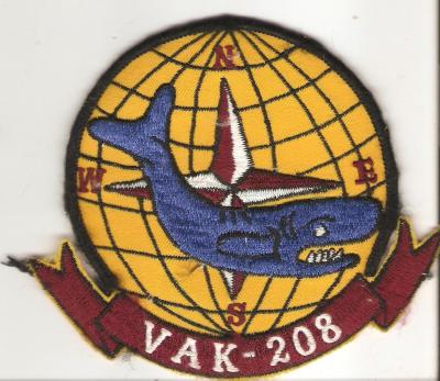 USN VAK 208TH Patch