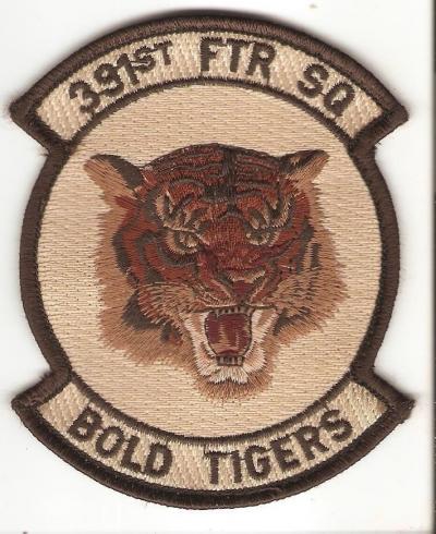 USAF 391st Fighter Sq Bold Tigers Patch