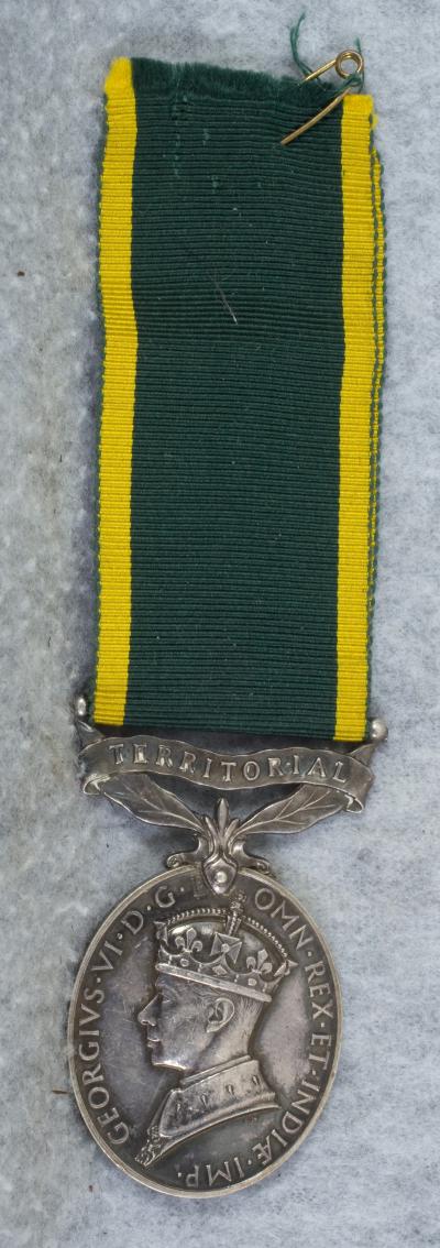 British George VI Efficiency Territorial Medal