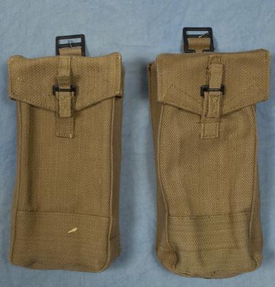 Two British Bren Gun Magazine Pouches 1953