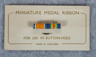 WWI British Miniature Buttonhole Ribbon Bar