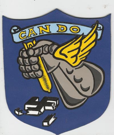 WWII Can Do Leather Squadron Patch Repro