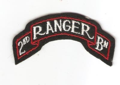 WWII Type 2nd Ranger Battalion Scroll Patch Repro