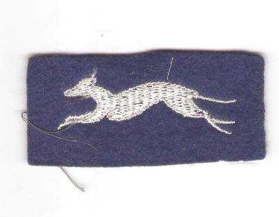 WWI Postal Express Service Felt Patch King