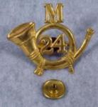 Indian Wars Cap Insignia 24th Co M Musician