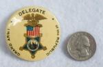 GAR Delegate Encampment Badge Button