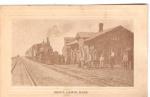 Picture Postcard Lewis KS Train Depot