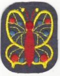 Peace Butterfly 1970s Denim Jacket Patch