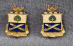 DUI DI Crest 29th Infantry Regiment Sterling Pair