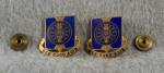 DUI DI Panama Division Trains Crest Pin Pair