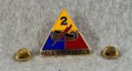 DUI DI Crest Pin US Army 2nd Armored Division