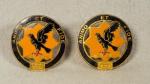 DUI DI Crest 1st Cavalry Regiment Pair Screw Bback