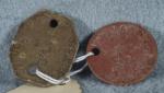 WWII British Fiber Dog Tags Pair G. Hardie