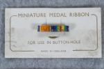 WWI British Miniature Buttonhole Ribbon Bar