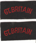 British RAF GT. Britain Patch Tab Pair