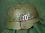 WWII German SS Camo Helmet