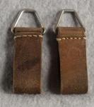 WWII German Equipment Belt Clip Hanger D Ring Pair