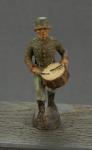 WWI German Band Drummer Soldier Elastolin