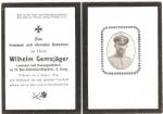 WWI German Remembrance Death Card Officer 1915