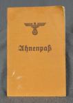 WWII German Ahnenpass Ancestry Pass 