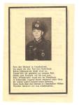 WWII German Remembrance Death Card Krimea 