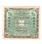 German Half Mark Military Pay Script Series 1944